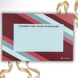 Poshmark Thank You Card, 4x6, Set of 50